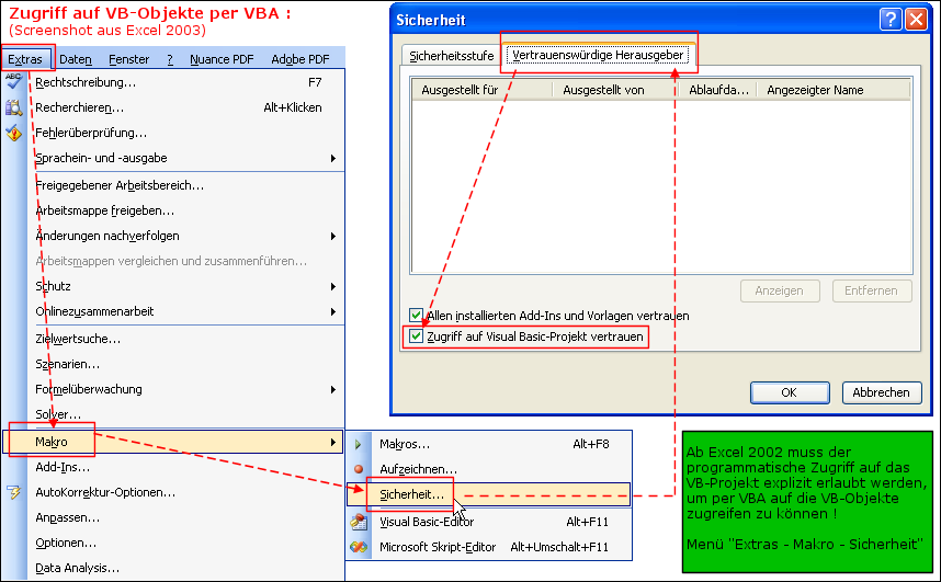 Zugriff auf VB-Projekt vertrauen